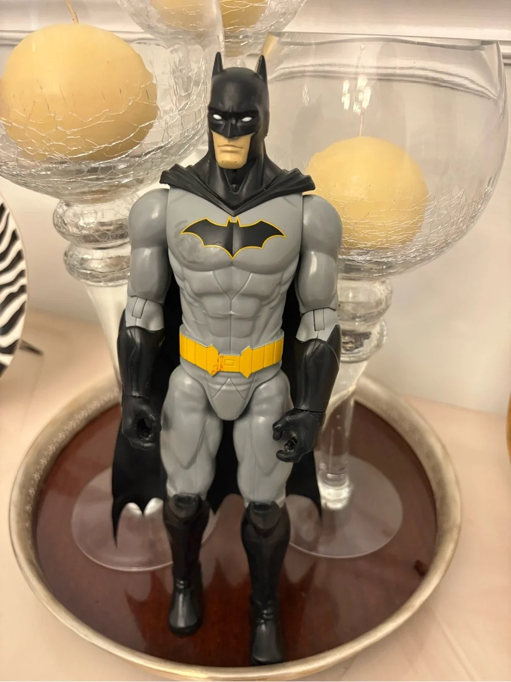 Batman Action Figure Toy - Gray, Black & Yellow - Unbranded